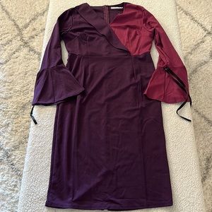 Long Flared Sleeve MIDI Dress